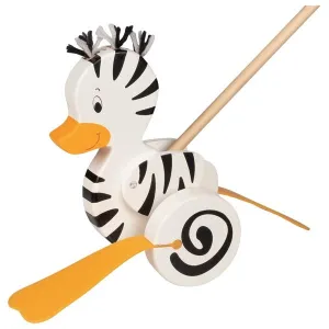 Push along animal - Zebra-duck