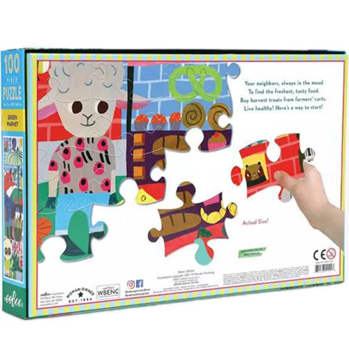 "Green Market" Puzzle (100 Piece)