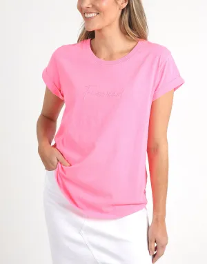 Signature Tee - Neon Rose