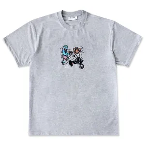 Skate Cafe Dancing T-Shirt - Heather Grey