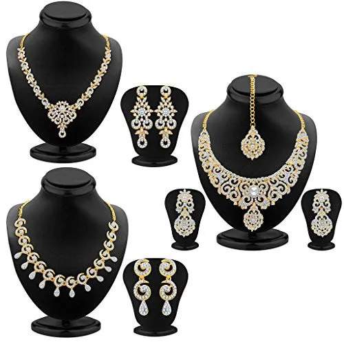 Sukkhi Gold Plated Necklace Set Combo For Women
