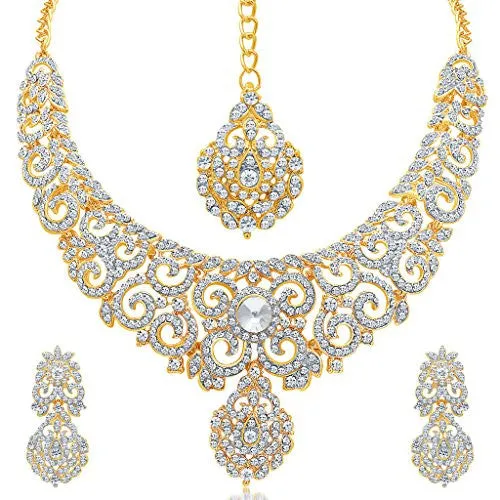 Sukkhi Gold Plated Necklace Set Combo For Women