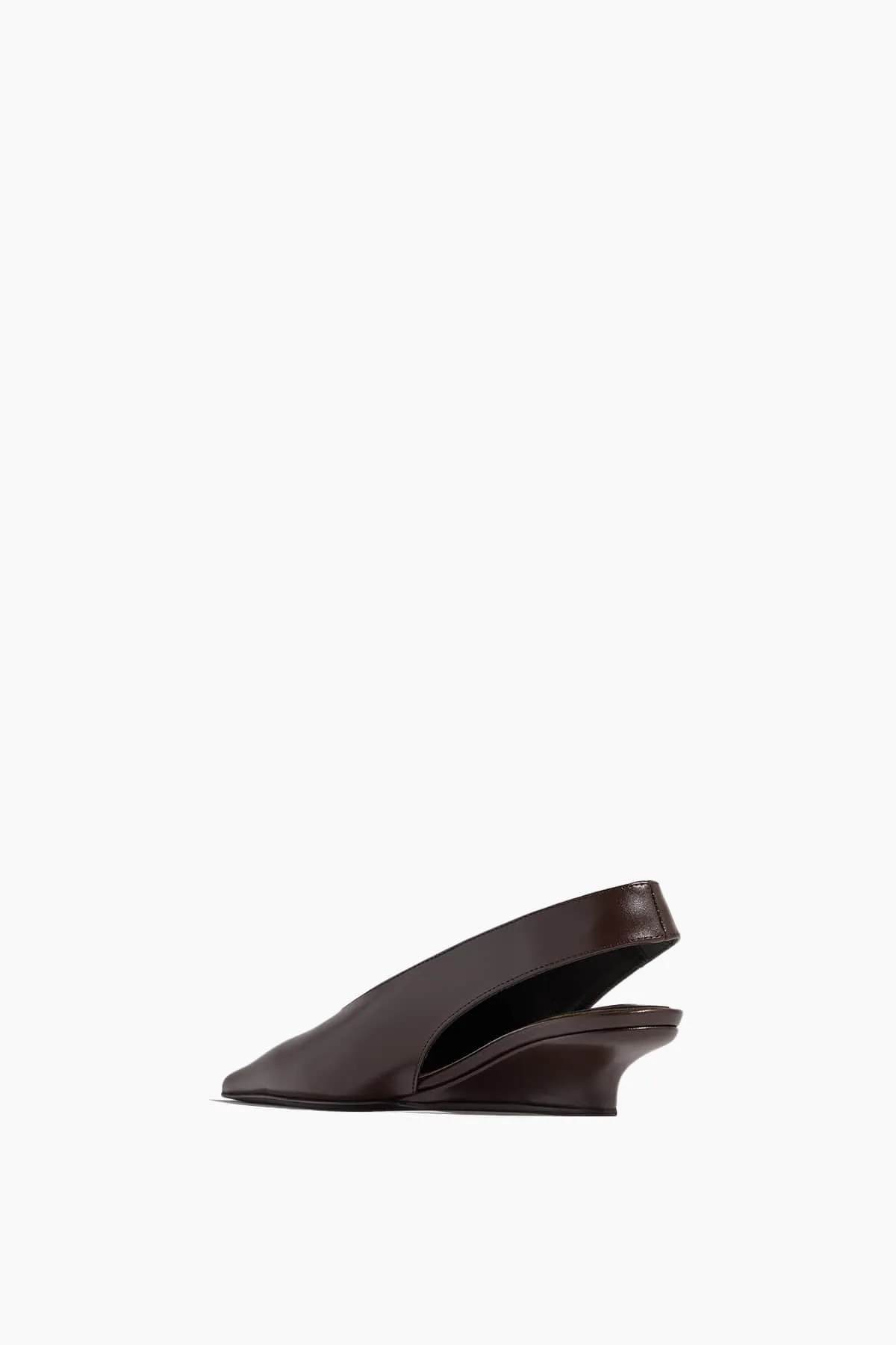 The Wedge-Heel Slingback in Bark