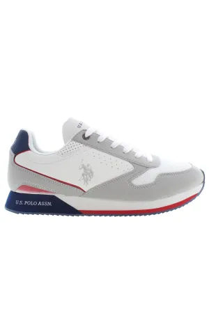 US POLO BEST PRICE WHITE MEN'S SPORT SHOES