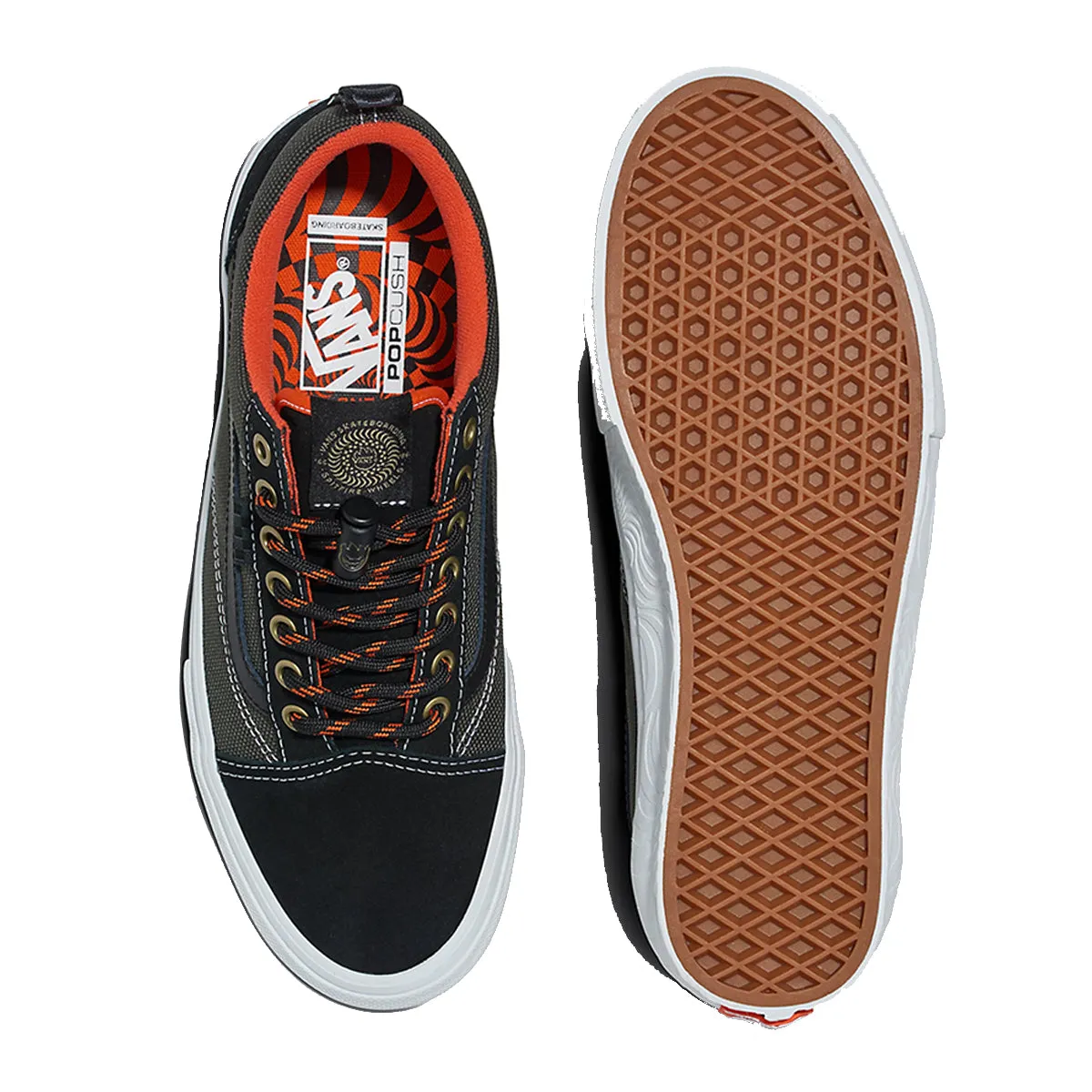 Vans Skate Old Skool x Spitfire - Black/Orange