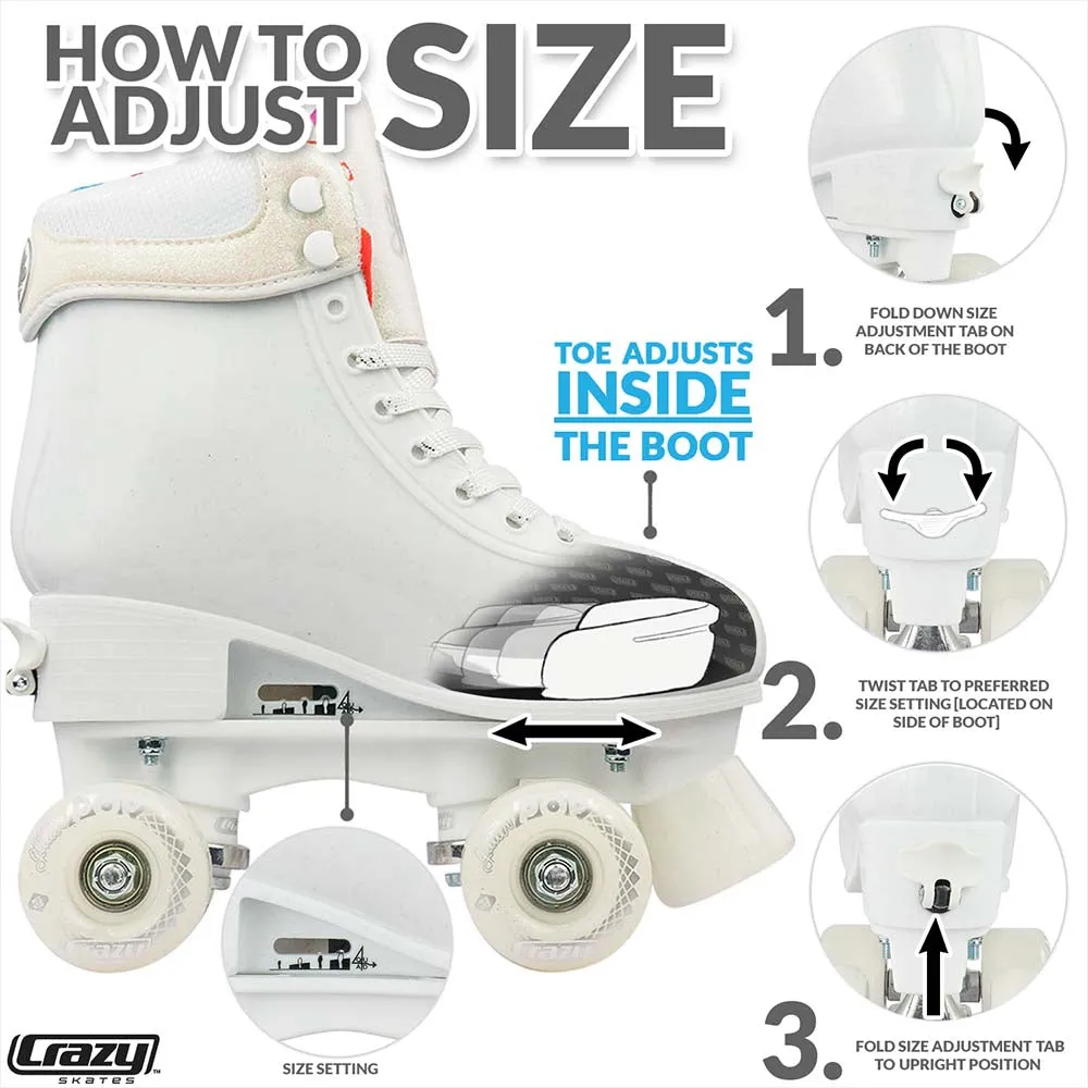 Warehouse Deal | GLITTER POP - Size Adjustable Roller Skate