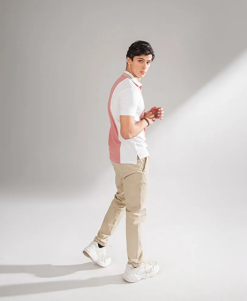 White & Ash Zip POLO
