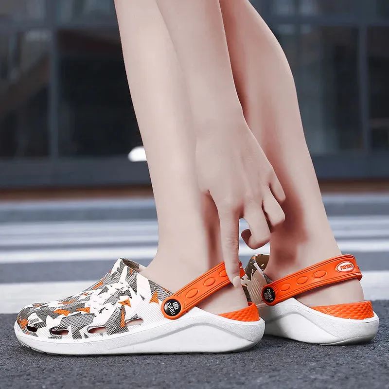 Women Slippers Summer Clogs Hollow Outdoor Pool Sandals Garden Beach Shoes Water Shower Flip Flops Lightweight Message Mules