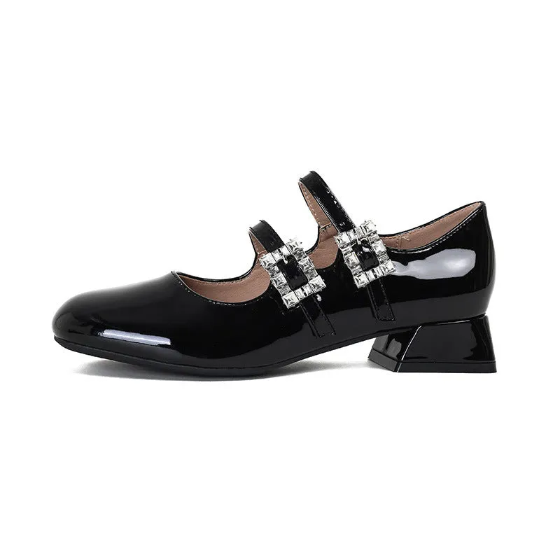 Women's Patent Leather Mary Janes Babies Ballerinas Shoes