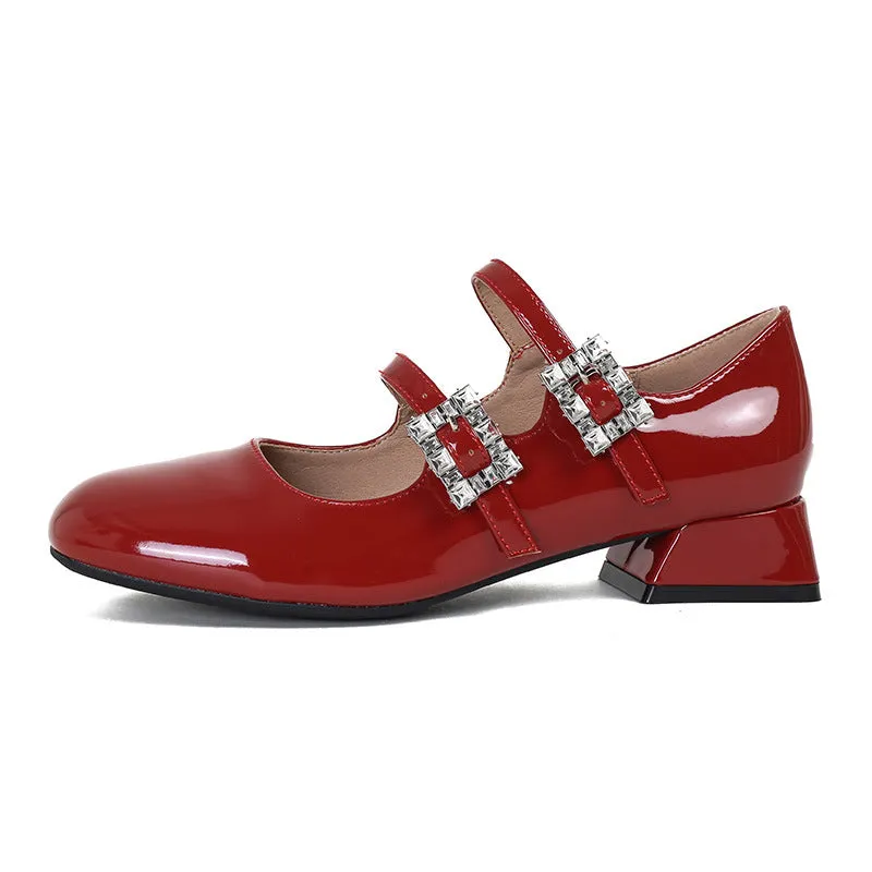 Women's Patent Leather Mary Janes Babies Ballerinas Shoes