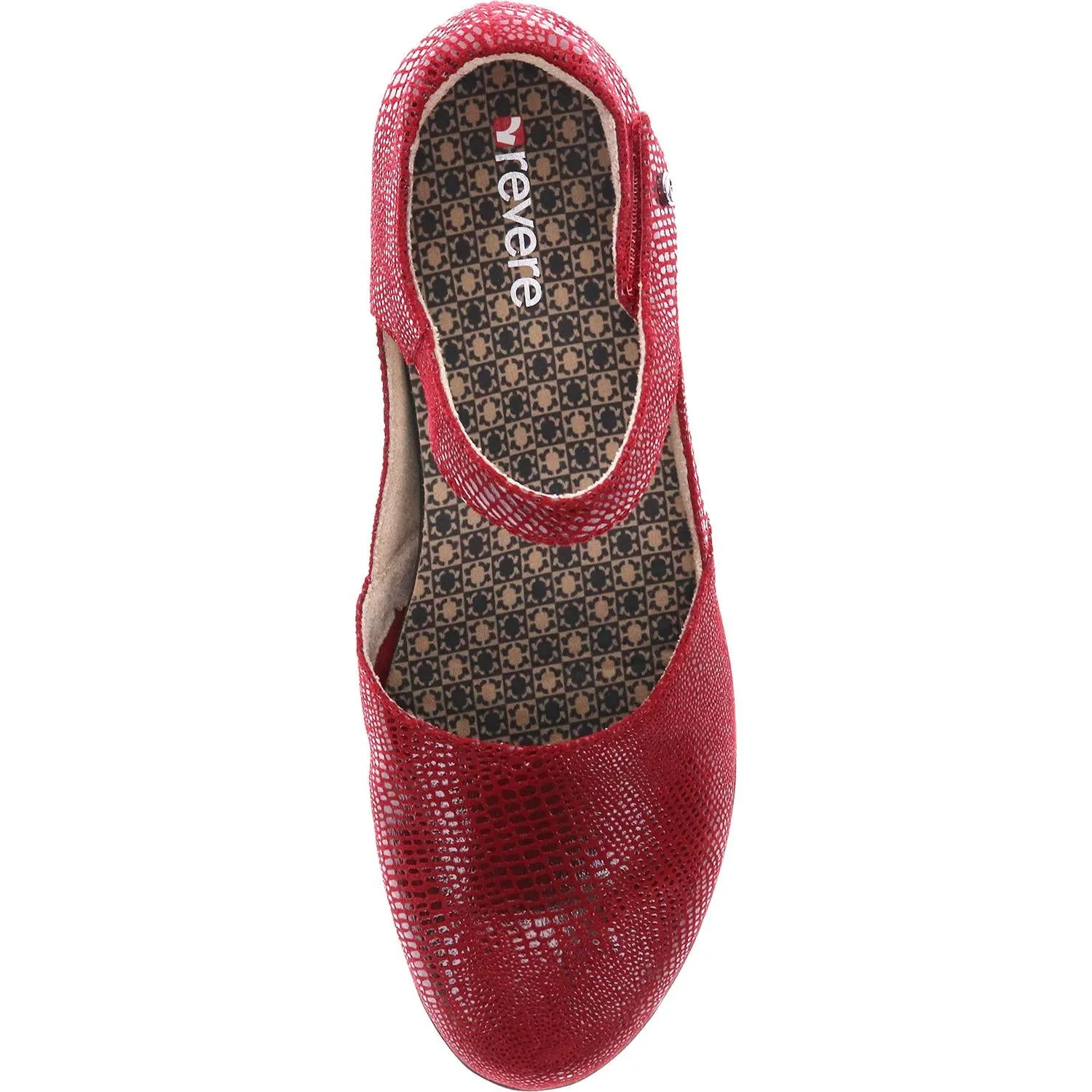 Women's Revere Osaka Cherry Lizard Leather