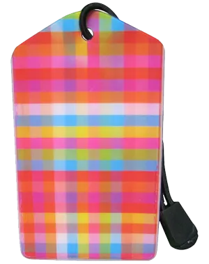 z Luggage Tag: Happy Stripes