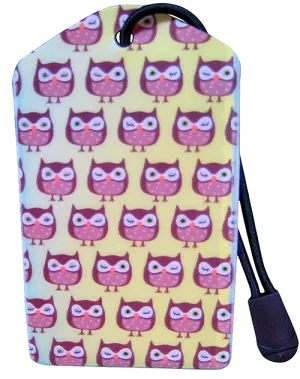 z Luggage Tag: Winking Owls